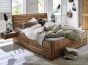 Bett Eiche Massivholz 180x200 cm Komforthöhe mit Bettkasten und 2x Nachtschrank