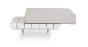 Outdoor Couchtisch wetterfest Aluminium Infinity weiß 73,5x73,5cm