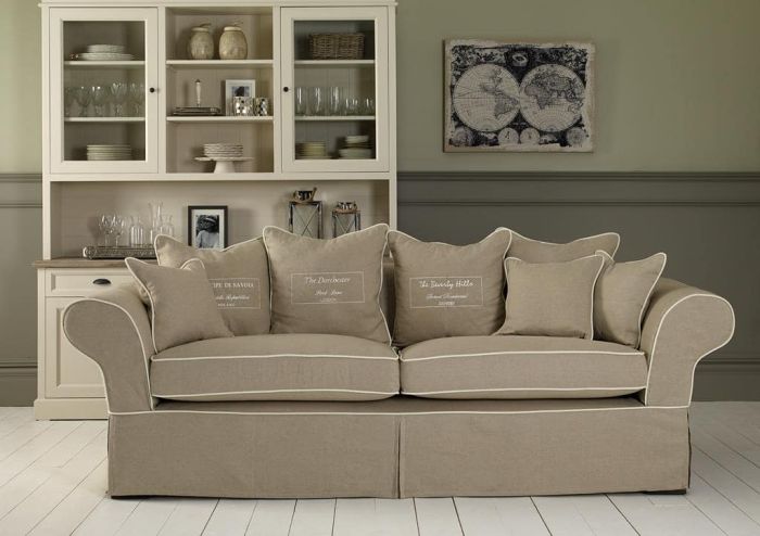 Hussensofa Landhausstil Ascot mit abnehmbarer Husse