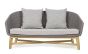 Outdoor Lounge Gartensofa wetterfest Geflecht stone grau Coachella