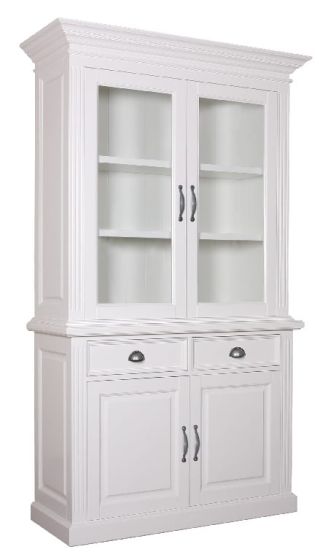 Buffetschrank Landhausstil weiß Shabby chic 4 Türen York 002