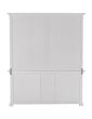 Bücherschrank Halifax Landhausstil weiss 180 cm breit BCA606