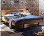Bett Eiche massiv mit Stahlgestell Modern Sleep