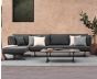 Design Loungeset Aluminium wetterfest mit Polster Althea