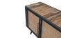 Sideboard Nordic Rattan 160x45 cm recycelt Bootsholz Metallrahmen