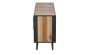 Sideboard Nordic Rattan 160x45 cm recycelt Bootsholz Metallrahmen