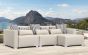 Loungesofa Ibiza Big mit Silvertex Bezug Cream