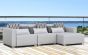 Loungesofa Ibiza mit Bezug Silvertex Silbergrau