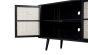 Sideboard Nordic Mindi Rattan 200x45 cm Metallrahmen