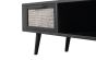 TV Lowboard Nordic Mindi Rattan 200x45 cm Metallrahmen