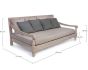 Gartensofa Bali Teak 2-Sitzer mit Polster - Bizotto