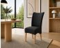 Lederstuhl Lombardo Echt Leder Ebony Gestellfarbe Gold