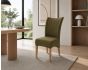 Lederstuhl Lombardo Echt Leder Moss Gestellfarbe Gold