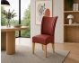 Lederstuhl Lombardo Echt Leder Rouge Gestellfarbe Gold