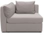 Outdoor Sofa wetterfest Eckelement links Room Silber grau