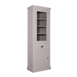 Landhaus Vitrine Vintage Kubic Pinie schmal links Pick-Up-Möbel