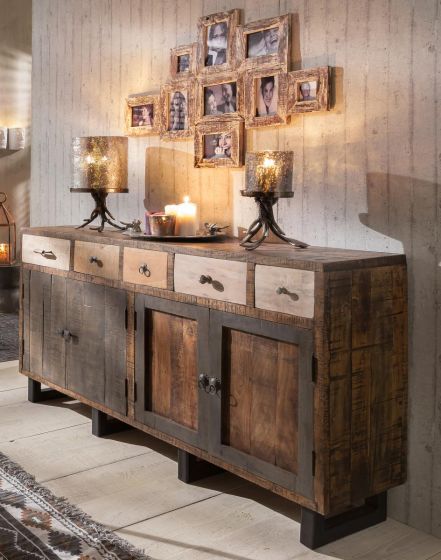 Sideboard Priya Altholz massiv Mango