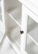 Sideboard Landhaus weiss mit vier Glastüren Halifax Tür Details