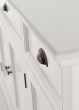 Kommode 4 Türen Landhaus weiss 30cm tief Halifax Verarbeitungsdetail