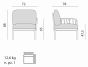 Komodo Gartenmöbel Loungemodul mit Armlehne Nardi Outdoor