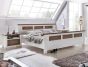 Landhausstil Bett Pinie weiss Aruba in drei Größen wählen 