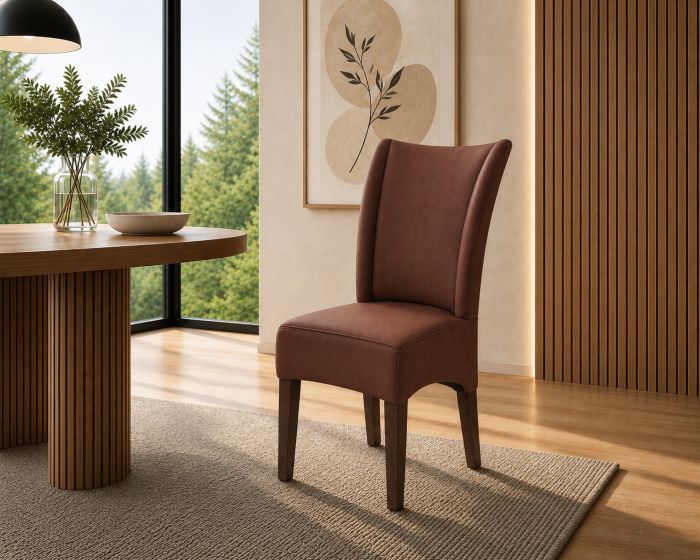 Lederstuhl Lombardo Echt Leder Cognac Gestellfarbe Bassano