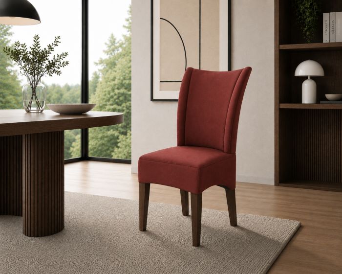 Lederstuhl Lombardo Echt Leder Rouge Gestellfarbe Bassano