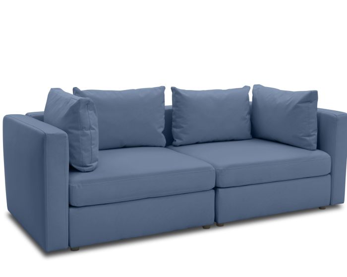 Gartensofa 2 Sitzer wetterfest Room modular Ice Grey