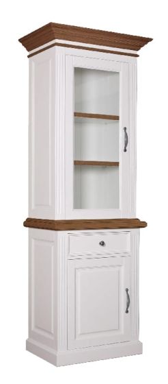 Oak Vitrine Landhausstil Pick-Up-Möbel 101L schmal Chic