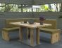 Wildeiche Eckbank mit Tisch