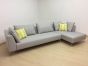 Outdoor Loungesofa Allegria mit Divan Silvertex silbergrau