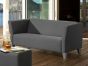 Box Gartensofa 2-Sitzer Bezug Silvertex Meteor