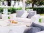 Gartensofa wetterfest Silvertex Gand Landhausstil Outdoor