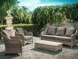 Garten Sitzgruppe Polyrattan beige wetterfest Aditya