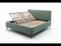 Polsterbett mit Bettkasten grün ab 160x200cm Lille