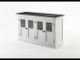 Sideboard Landhausstil Halifax Contrast 4 Glastüren B196CT