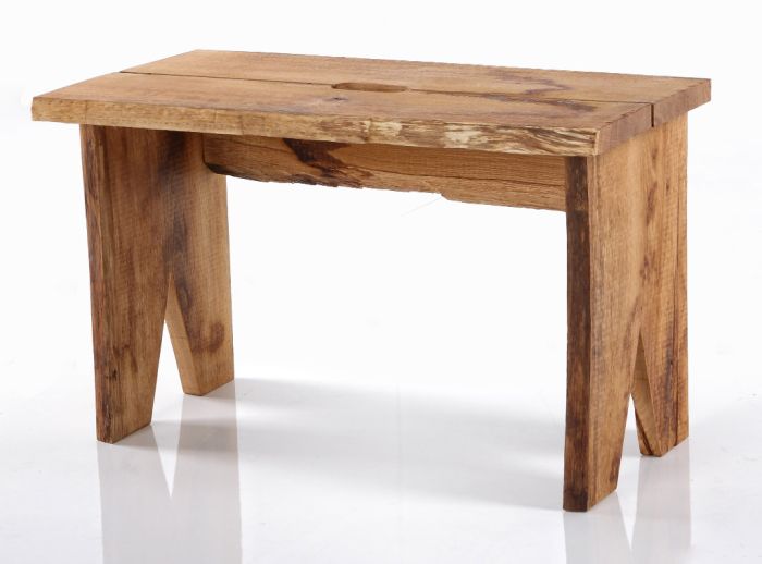 Hocker Eiche Woodline sägerauh