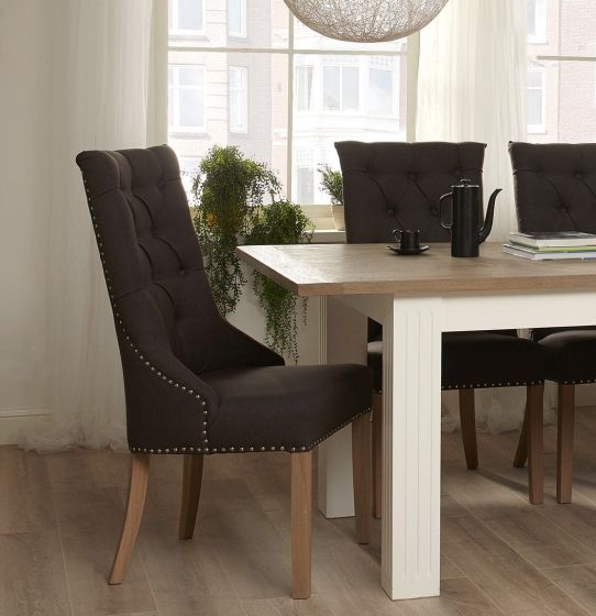Landhausstil Polsterstuhl Julia Polsternägel Pick-Up-Möbel