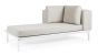 Garten Lounge Ecksofa modular wetterfest Matrix weiß 348x273 cm