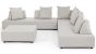 Loungeset wetterfest Piper sand 4 teilig mit Kissen Outdoor Gartenlounge