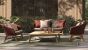 Outdoor Loungesessel wetterfest Geflecht scarlet rot Coachella