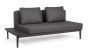 Outdoor Sofa Lounge wetterfest modular Matrix anthrazit Ablage links