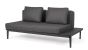 Outdoor Sofa Lounge wetterfest modular Matrix anthrazit Ablage rechts