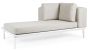 Outdoor Sofa Lounge wetterfest modular Aluminium Matrix weiß 3-in-1