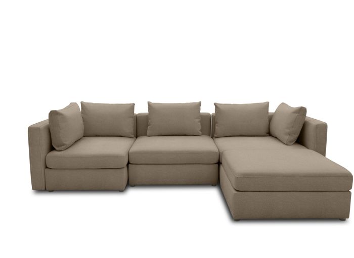 Ecksofa Garten wetterfest Room modular Taupe braun