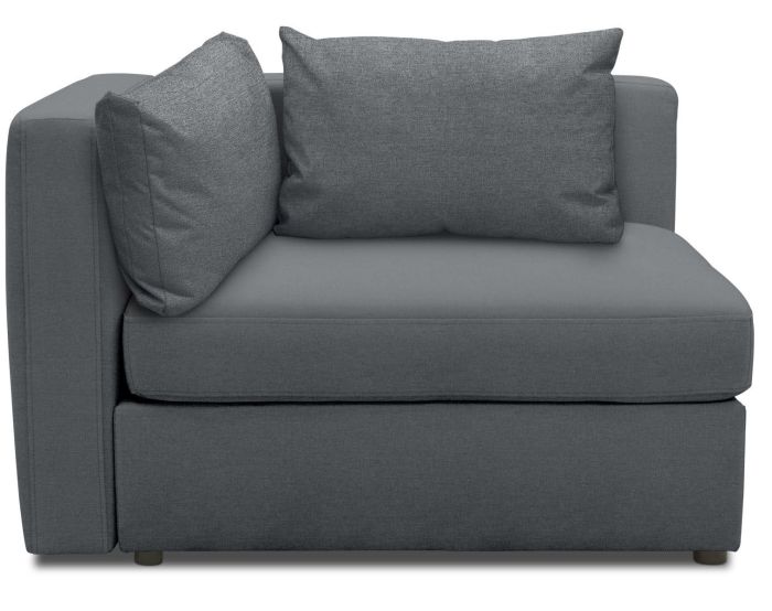 Outdoor Sofa wetterfest Eckelement links Room Dunkelgrau