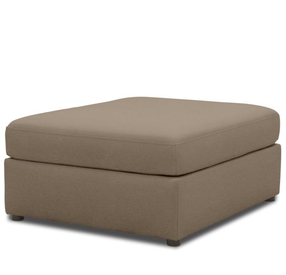 Gartenhocker gepolstert wetterfest Room braun Taupe braun