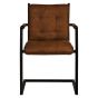 Bodahl Leder Freischwinger Sabina matt light brown Naht M