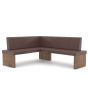 Eckbank Leder cognac Esszimmer Eiche massiv Granada Eiche bassano
