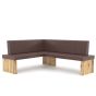 Eckbank Leder cognac Esszimmer Eiche massiv Granada Eiche natur